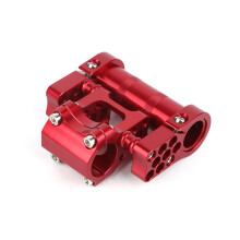 25.4mm Aluminum Alloy Folding Bike Porous Stem Cycling Accessories Enduring Red