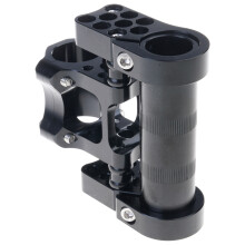 Folding Bike Porous Stem Adjustable Double Stem Risers Easy to Installation Black