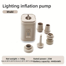 (1pc) Bomba de aire para exteriores, inflador multifunción, minibomba de doble propósito para inflar y desinflar, recargable