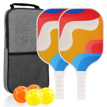 Pickleballs Rackets with 4 Ball Pickleballs Paddle Light weights Pickleballs Rackets 6604