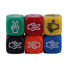 6Pcs/set Party Board Game Props Finger Guessing Game Dices Bar Dices 20mm Dices