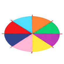 Children Rainbow Parachute Kids Outdoor Game Tent Game Kids Outdoor Umbrella Toy 3 meters