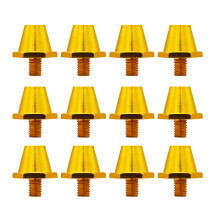 12Pcs Replacement Football Boot Studs Soccer Studs for Football Soccer Boot Gold 11mm