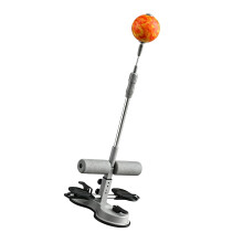 Punch Ball Exercise Unit with Foot Hold Position for Indoor Core Routines Grey