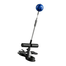 Core Exercise Floor Unit with Punch Ball for Indoor Hand Eye Timing Black