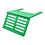 Folding Mahjong Rack with Slide Under Base for Home Table Use Type C light green 1