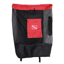 Diving Bag 26x15'' Drawstring Bag with Shoulder Strap Diving Bag for Diving Black Red