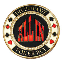 Professional Poker Dealers Button Poker Cards Guard Protector Metal  Coin All In