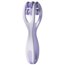 Double Roller Hand Massager Handheld Finger Massager Finger Roller Massager Purple