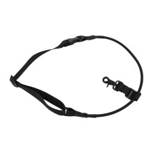 Carry Support with Shock Cord Section and Metal Hook for Item Use Black