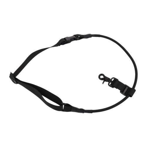 Carry Support with Shock Cord Section and Metal Hook for Item Use Black