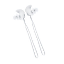 Pool Practice Earplugs Earplugs with Hanging Cord for Water Play Comfort White