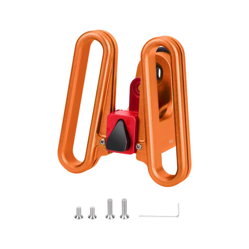 Front Carriers Front Storage Mount Base for Fold Bike with Tool Set and Bag Use Orange