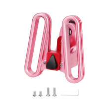 Aluminum Front Bag Base Front Carriers for City Bike Front Storage and Day Use Pink