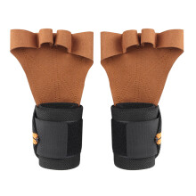 Gloves Weightliftings Workout Exercise Gloves with Wrist Support for Women Man Brown M