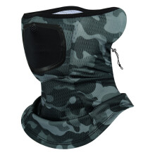 Headwear Face Cover Ice Silk Tube Scarfs Bandana Face Mask Cycling Bandana dark camouflage