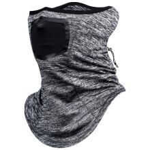 Neck Scarfs Headwear Face Cover Ice Silk Tube Scarfs Bandana Face Mask hemp ash