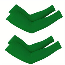 (Green, 2 Pairs) 2 pares de mangas refrescantes para brazos de hielo, mangas de compresión transpirables de primera calidad, adecuadas
