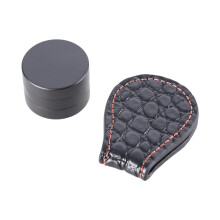 Leather Chalk Bag with Magnetic Belt Clip Chalk Holder for Pool Billiard Snooker