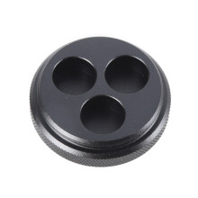 Three Hole Pool Cue Tip Storage Box Portable Billiard Tips Case Organizers Black