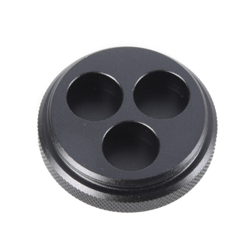 Three Hole Pool Cue Tip Storage Box Portable Billiard Tips Case Organizers Black
