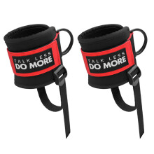 Ankle Straps Cable Machine Attachments Ankle Cuffs Adjust able Leg Straps Red