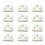 12Pcs Guitar String Fasteners Set 3 Hole Plastic Guitar String Ties Bridge Beads White 1