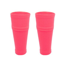 Soccer Shin Guard Holder Calf Sleeves Pair for Separate Guard Insert Use Rose red M