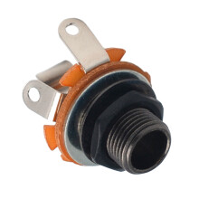 Guitar Mono Input or Output Jacks Socket 6.35mm Musical Instrument Accessories Black