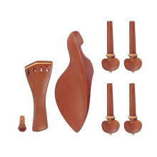 7pcs Violin ChinRest Drawplates Knobs Violino Tailpiece and Pegs Replacement