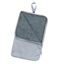 Swim Gear Carry Bag with Full Closure and Snap Loop Use Daily Gray Color