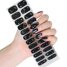 Gels Nails Strips Halloween Nails Polish Stickers Semi Cured Nails Polish Wraps JR47