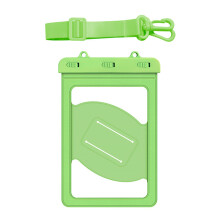 PVC Phone Bag with Triple Lock Closure for Wet Area Carry Use Green Color