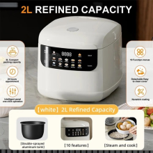 Electric Smart Soup Cooker with Steamer 10 Cooking Functions Non‑Stick Cooker