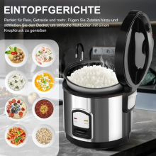 1L Electric Rice Cooker with Steamer Warmer Non-stick Tray Kitchen Pot 400W