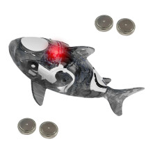 Bathtub Shark Toy for Kids, Water Activated Light-Up Bath Fun Black