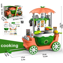 Kids cooking Playset Toy Cash Register Kitchen Shop Role Play Toddler Gift