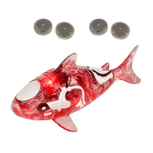 Toddler Bath Time Shark Toy with Light-Up Water Play Motion Fun Red