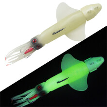 Luminous Octopuses Squids Skirts Fishing Lures Soft Baits True luminous color 210mm
