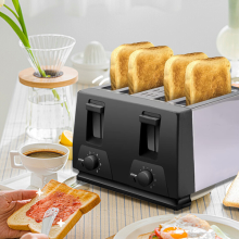 4 Slots Toaster Variable Browning Control Defrost Reheat Large Capacity Cooker