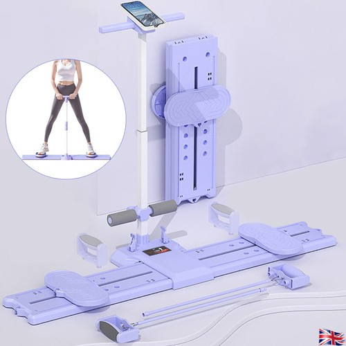Folding Hip Leg Exerciser Ski Practice Machine W/ Timer and Tension Rope 5in1