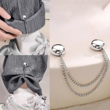 4PCS Magnetic Chain Buckle for DIY Pants Legs Roll-Up Shorts Sewing Clips