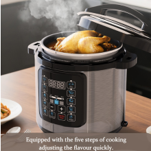 6L Intelligent Electric Pressure Cooker 10Preset Menus Home Kitchen Cooker Timer