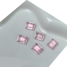 10x Nail Rhinestones Gems Nail Art Charms Nail Rectangular Crystal 05Translucent powder