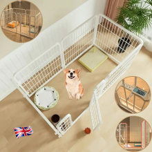 6Panel Dog Pet Puppy Playpen Metal Indoor Outdoor Dog Fence for Small Medium Dog