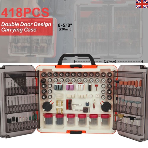 418pcs Rotary Tool Accessories Kit Multifunctional Set Perfect for Cutting UK