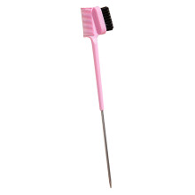 Double Sided Hair Edge Brush,Hair Brush with a Multiuse Pointed End,Edge Comb Pink
