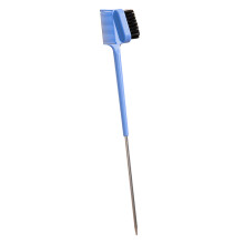 Hair Control Edge Brush with Rat Tail Comb Groomings Brush for Hair Stylings Blue