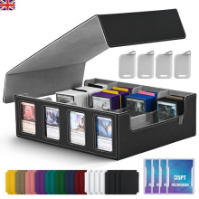 Magic Trading Leather 3000+Cards Deck Box Card Storage Box For TCG MTG Yugioh UK