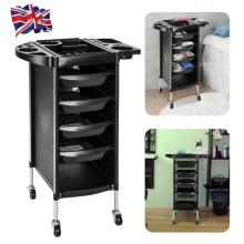 4 Drawer Salon Hairdresser Trolley Beauty Barber Storage Basket Rolling Cart UK